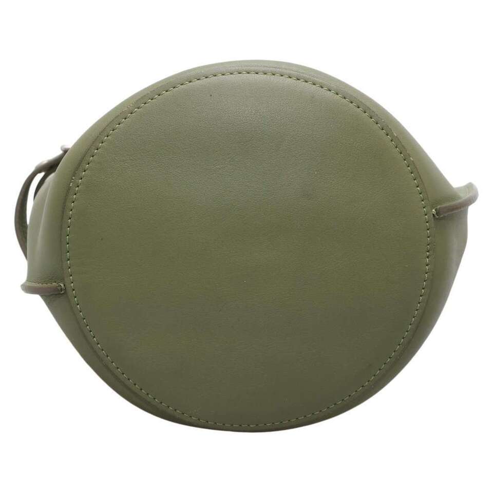 CELINE bucket nano Leather Green