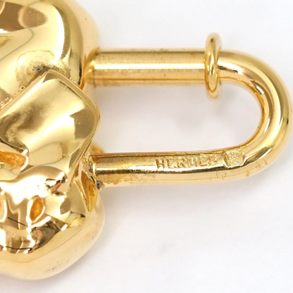 Hermès Elephant Motif Cadena Lock Bag Charm in Gold