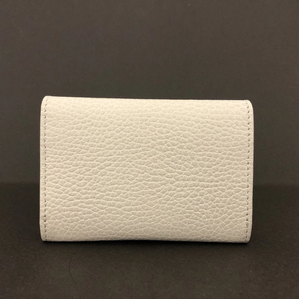Gucci GG Marmont Leather Card Case in White