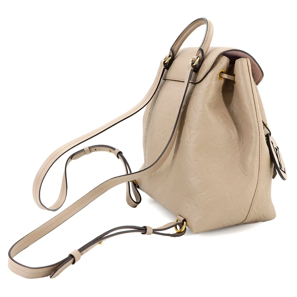 Louis Vuitton Montsouris PM Backpack in Monogram Empreinte Leather (Tourterelle)