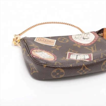 Louis Vuitton Monogram Mini Pochette Accessory Brown