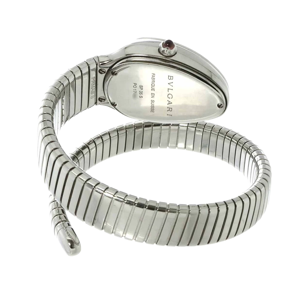 BVLGARI Serpenti SP35S Quartz Purple Dial Ladies Watch