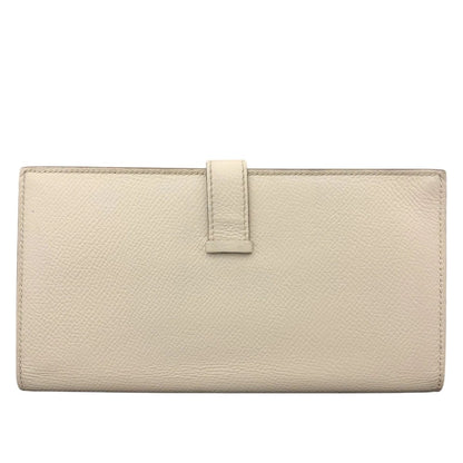 HERMES Bearn Soufflet Epsom Leather Long Bifold Wallet