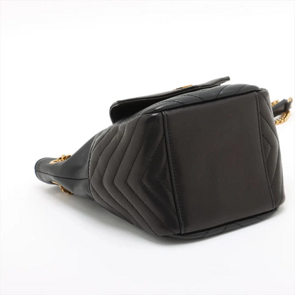 Saint Laurent Paris Joe Leather Chain Shoulder Bag Black