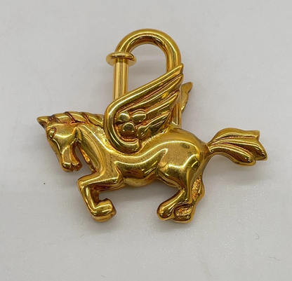 Hermès 1993 Limited Edition Pegasus Cadena in Gold-Plated Metal