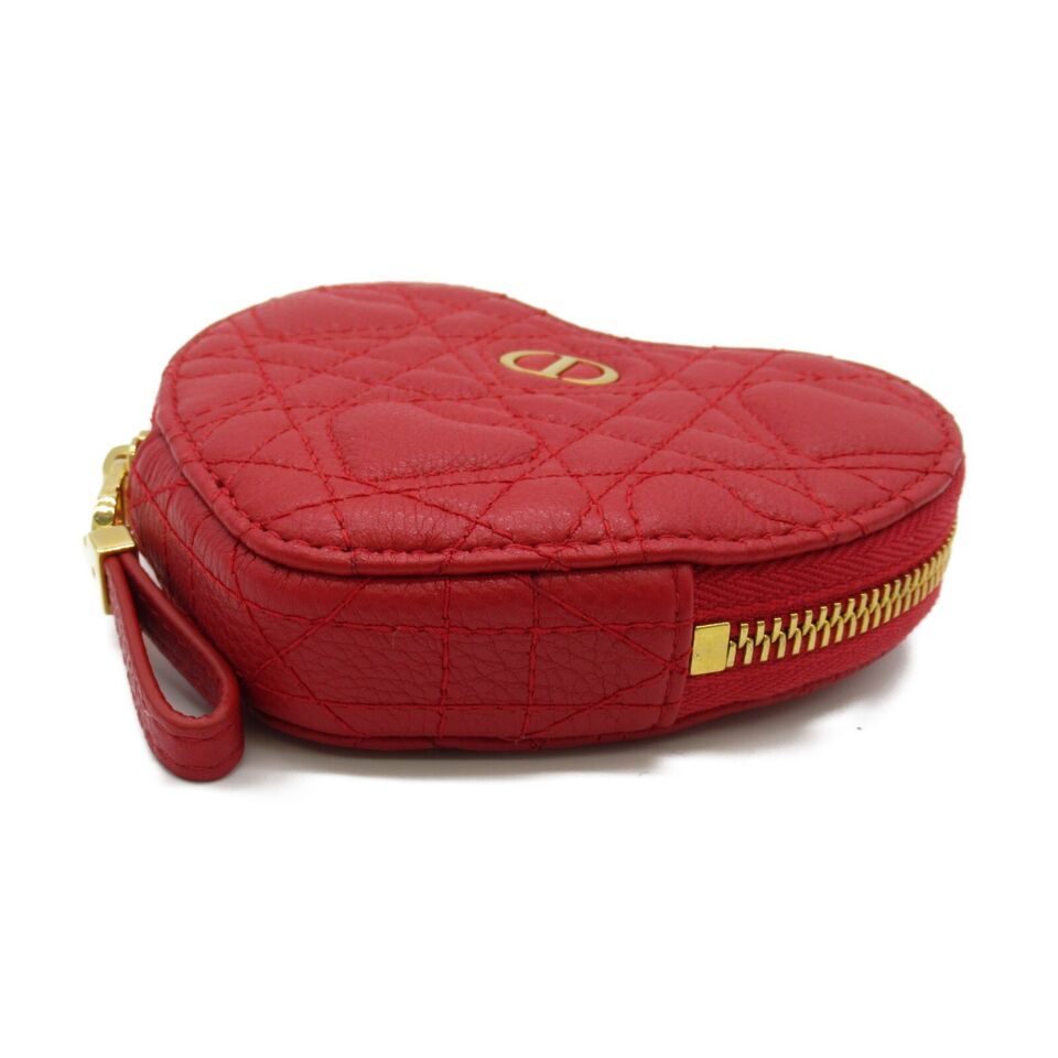 Dior Chain shoulder bag coin purse leather Red crossbody