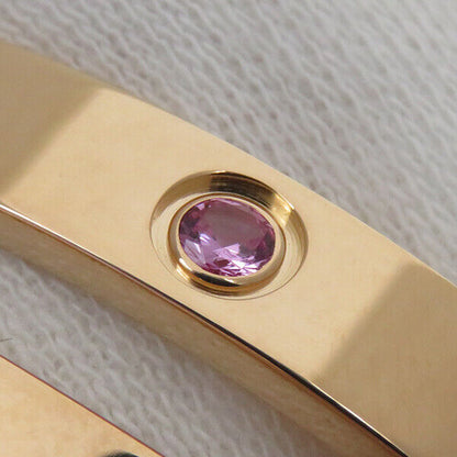 Cartier LOVE Bracelet K18PG Diamond and Pink Sapphire