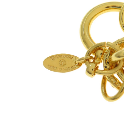 CHANEL Vintage with Logo Bracelet Metal Ladies