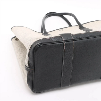 Hermès Garden Party 36 PM Buffle x Twirl Ash Black Silver Metal Fittings H 2004