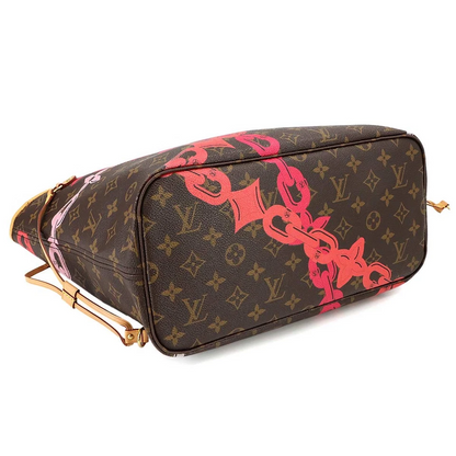 Louis Vuitton Neverfull MM in Monogram Canvas with Fuchsia Interior