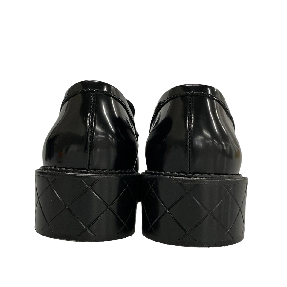 CHANEL Black Shiny Calfskin Women's Shoes