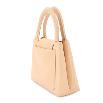 Chanel Vintage Handbag in Beige Leather