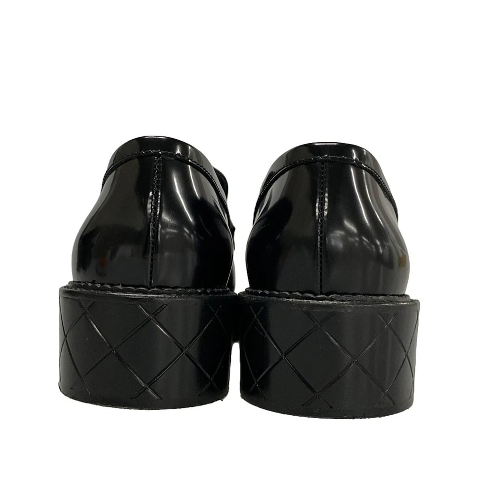 CHANEL Black Shiny Calfskin Women's Shoes