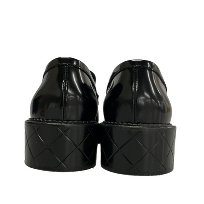 CHANEL Black Shiny Calfskin Women's Shoes
