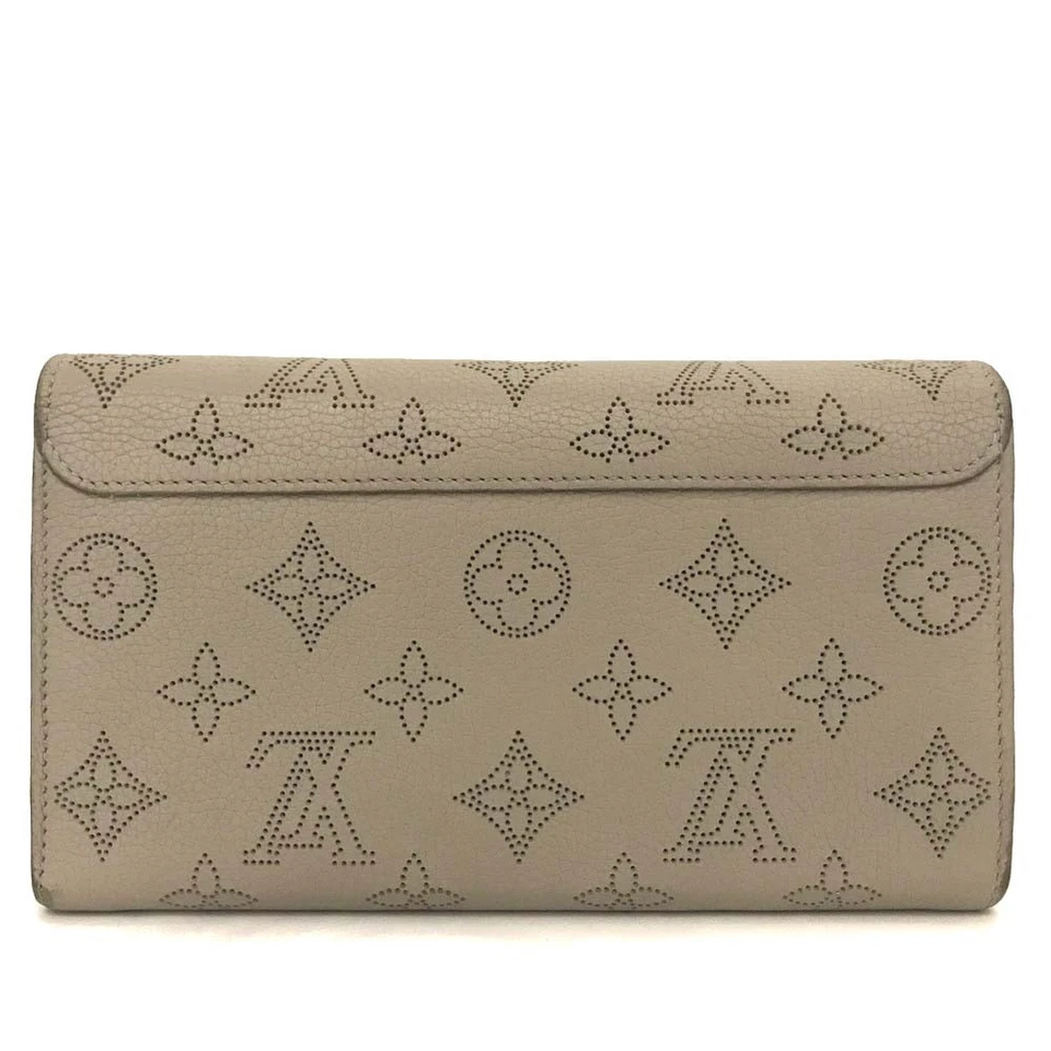 Louis Vuitton Mahina Portefeuille Iris Leather Bifold Long Wallet