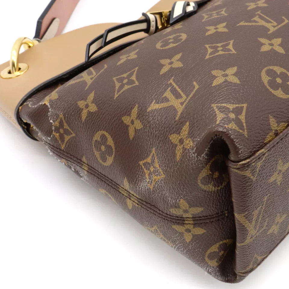 LOUIS VUITTON Monogram Tuil-Rivesas 2WAY Shoulder Bag