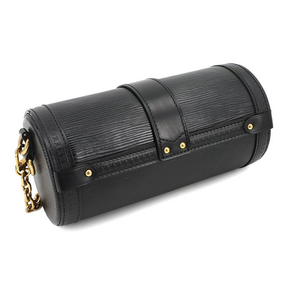 Louis Vuitton Epi Papillon Trunk Shoulder Bag in Noir