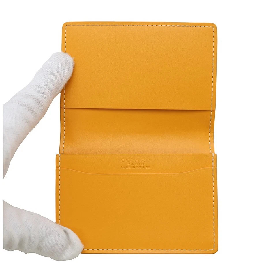 GOYARD Marzelb Card Case PVC Leather Yellow