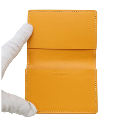 GOYARD Marzelb Card Case PVC Leather Yellow