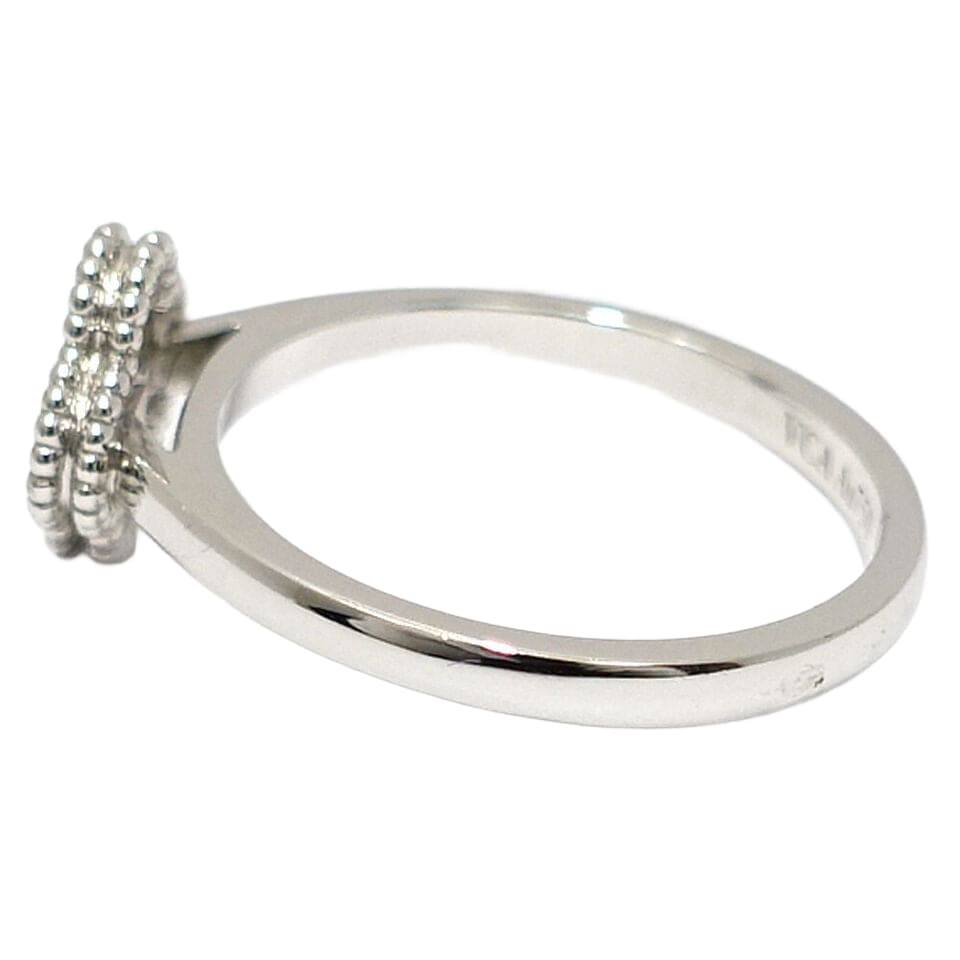 Van Cleef & Arpels K18WG Sweet Alhambra Diamond Ring