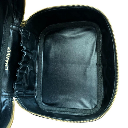 CHANEL Coco Mark Caviar Vanity Bag