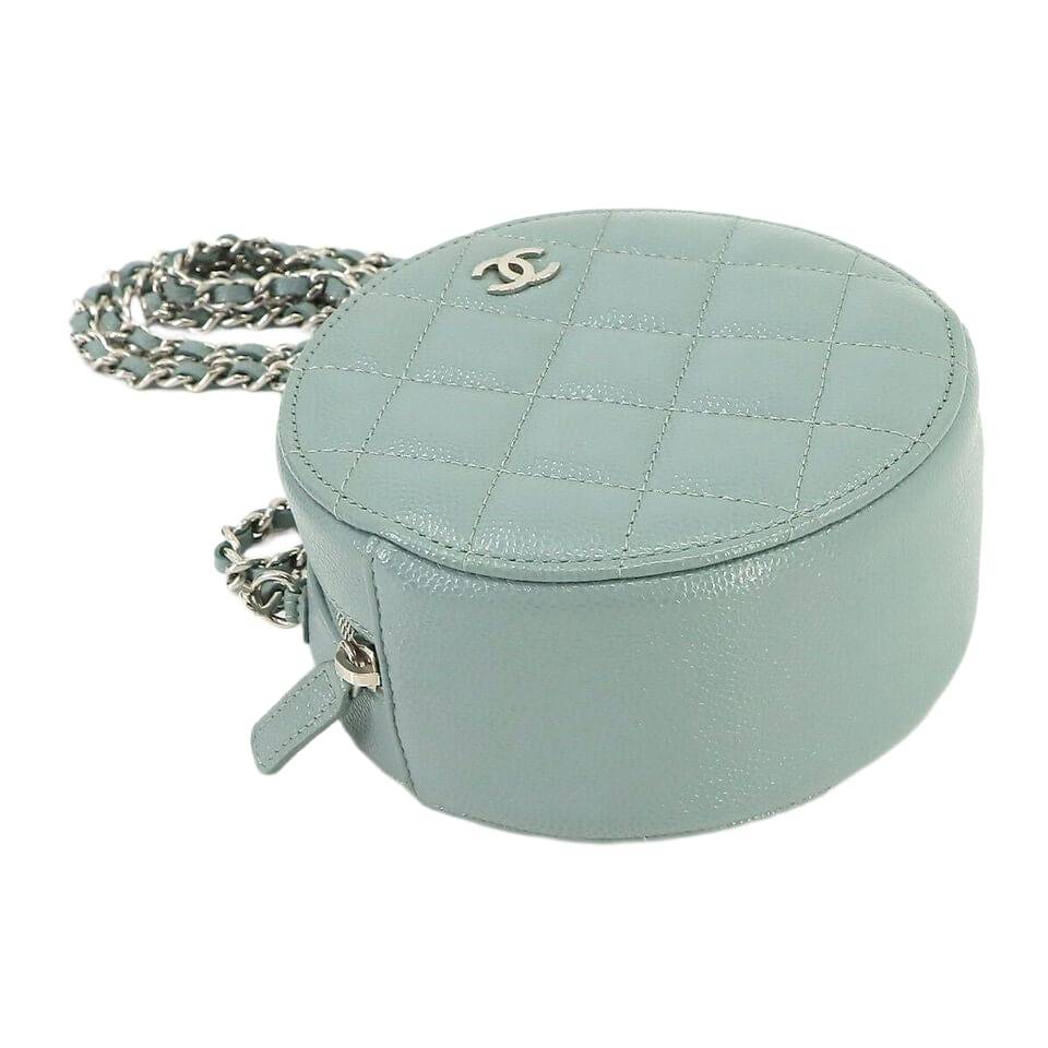 CHANEL Matelasse Mini Classic Chain Shoulder Bag Caviar Skin Leather