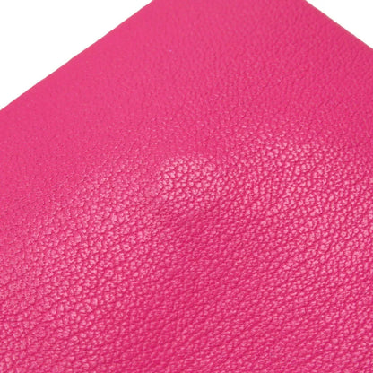 Auth HERMES Bastia Coin Case Pink Leather