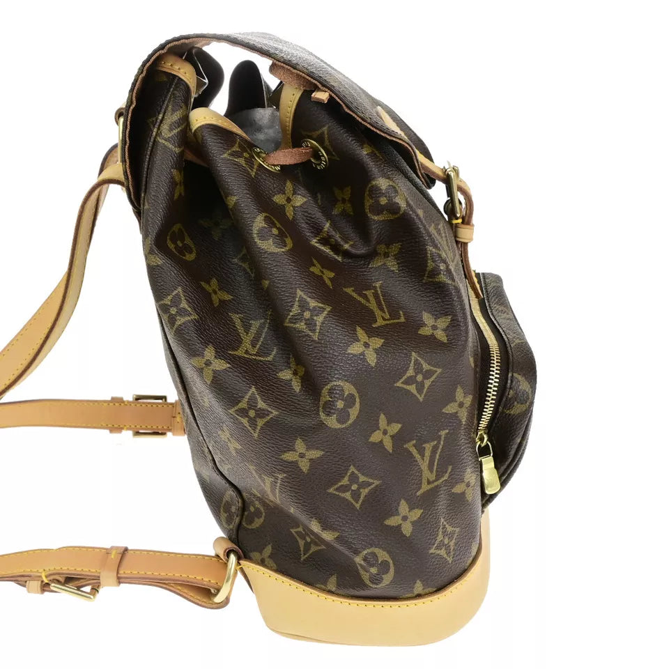 LOUIS VUITTON Montsouris MM Backpack Bag – Brown Monogram Leather