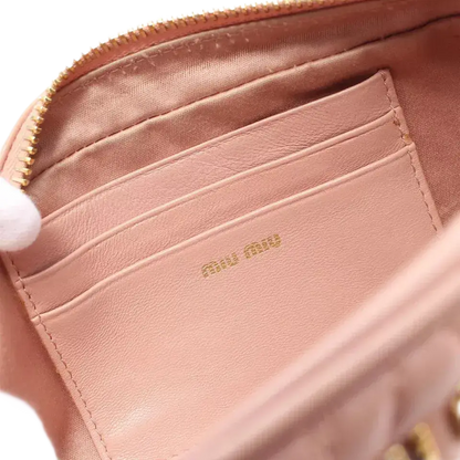 Miu Miu NAPPA IMPUNTURE Chain Shoulder Bag