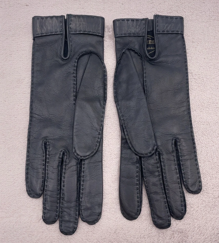Hermès Série Gloves in Black Leather