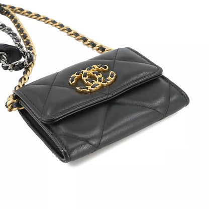 CHANEL 19 Flap Coin Purse Chain Coin Case