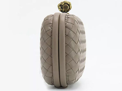 Bottega Veneta Intrecciato Knot Minaudière Clutch Bag