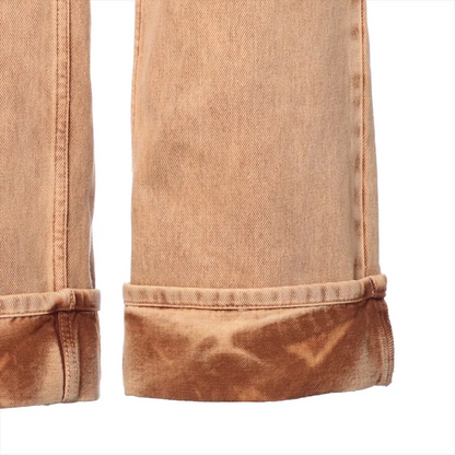 Miu Miu 23SS Cotton Denim Pants 36 Ladies' Brown