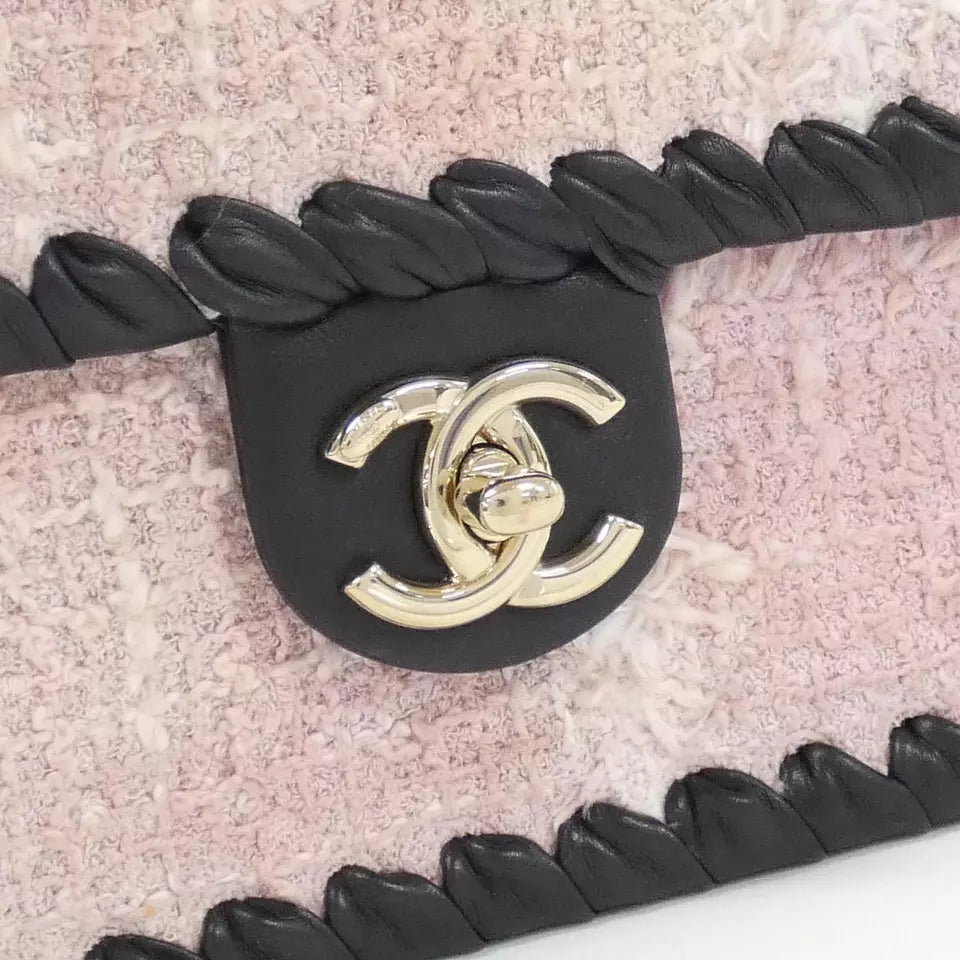 CHANEL Shoulder Bag – Pink/Black Gold