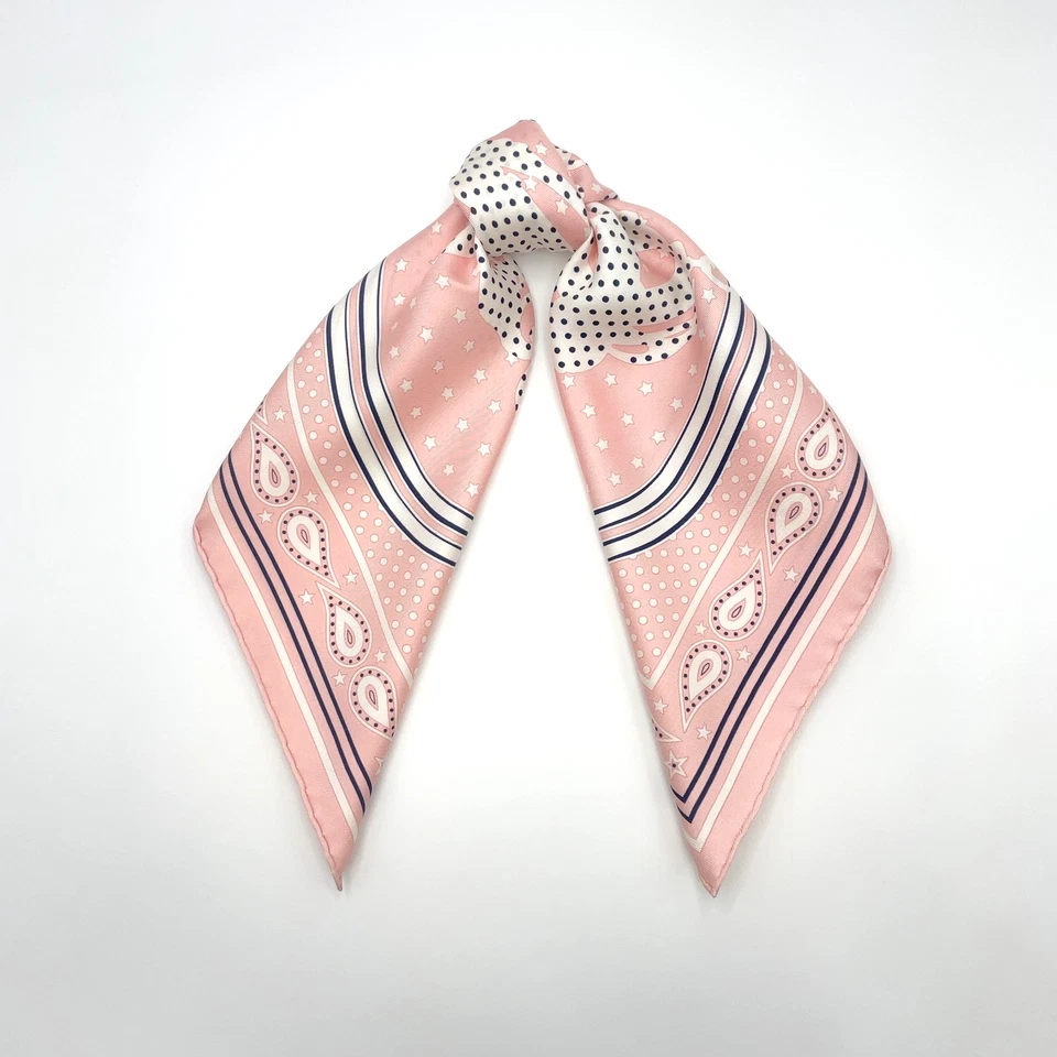 Hermès Carré 55 Brides de Gala Scarf in Pink x Multicolor Silk