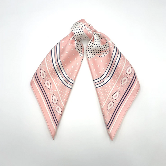 Hermès Carré 55 Brides de Gala Scarf in Pink x Multicolor Silk