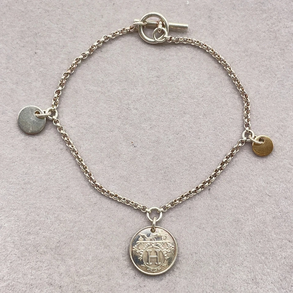 Hermès Ex Libris Breath PM Bracelet in Sterling Silver (SV925)