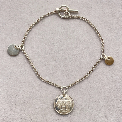 Hermès Ex Libris Breath PM Bracelet in Sterling Silver (SV925)