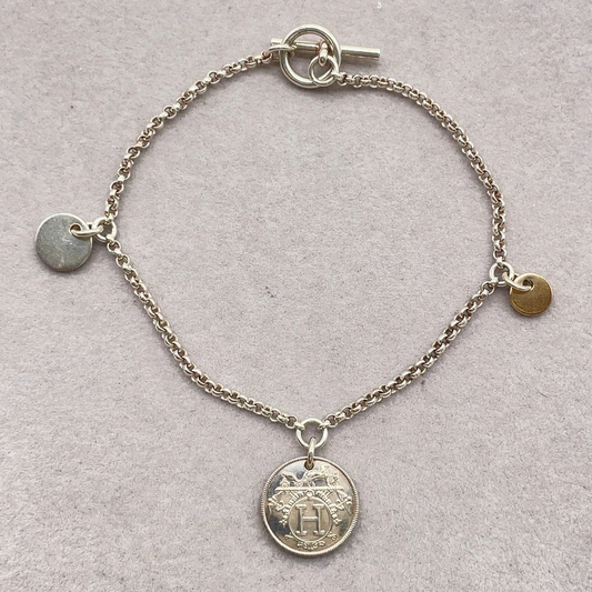 Hermès Ex Libris Breath PM Bracelet in Sterling Silver (SV925)