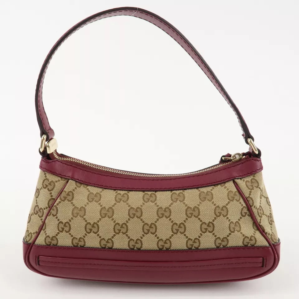 GUCCI Mayfair GG Canvas Leather Shoulder Bag