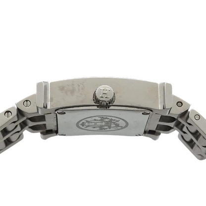 Hermès H Watch Mini HH1.110 in Stainless Steel with White Mother-of-Pearl Dial