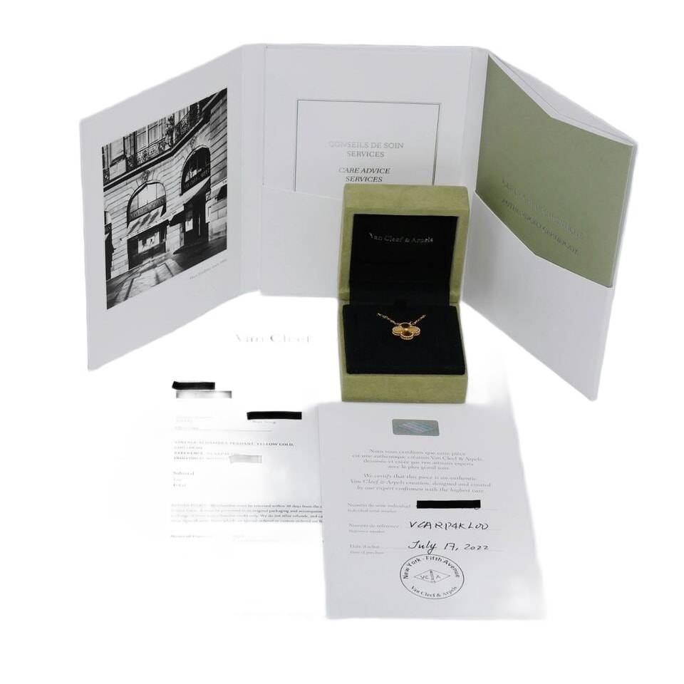 Van Cleef & Arpels Vintage Alhambra 18K Yellow Gold Pendant