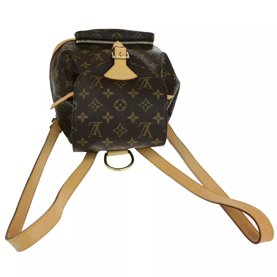 LOUIS VUITTON Montsouris MM Backpack Bag – Brown Monogram Leather