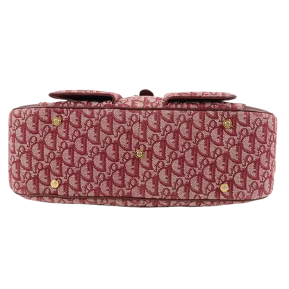 Christian Dior Trotter Canvas Leather Boston Bag