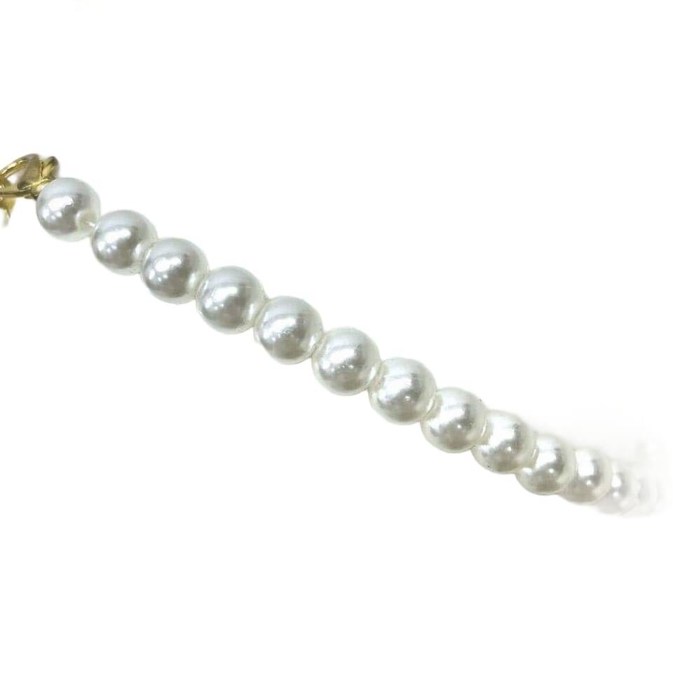 CHANEL VIP Limited Coco Mark Rhinestone 2-Way Chain Shoulder Pearl Hand Bag