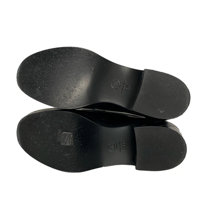 CHANEL Black Shiny Calfskin Women's Shoes