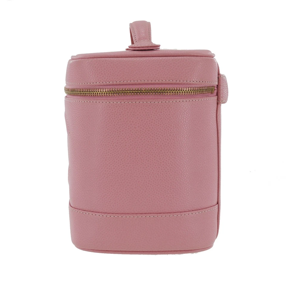 Chanel Vanity Handbag in Pink Caviar Leather (Vintage)
