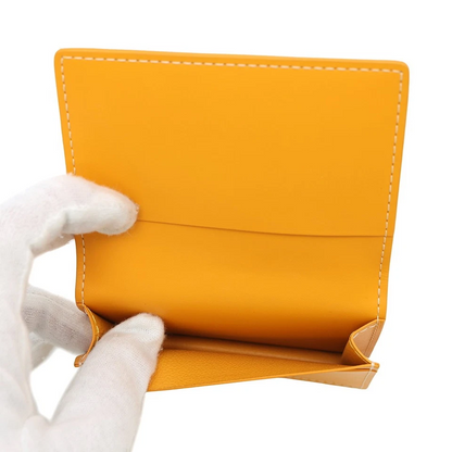 GOYARD Marzelb Card Case PVC Leather Yellow
