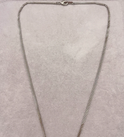 Louis Vuitton Collier Plaque Multi LV Necklace in Silver