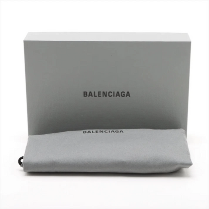 Balenciaga Leather Passport Case Black